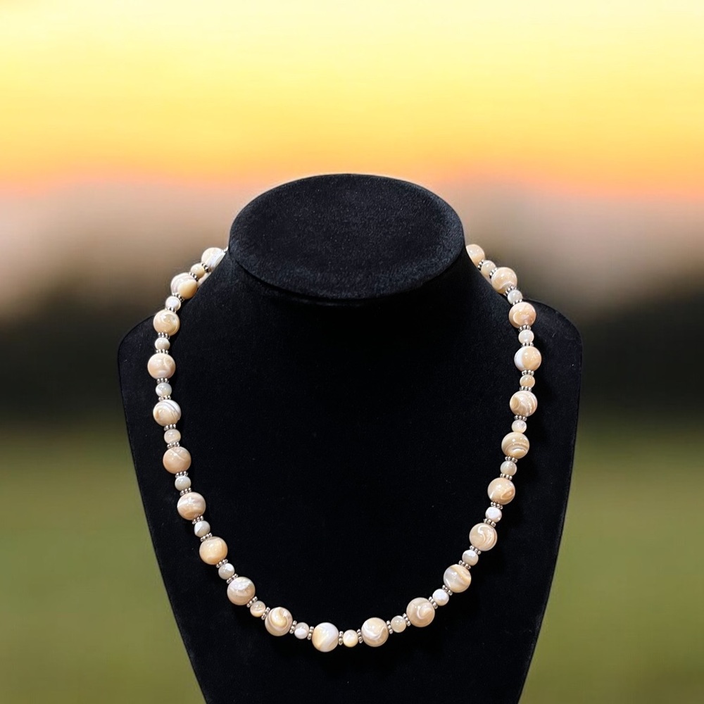 Natural Mother Of Pearl Necklace